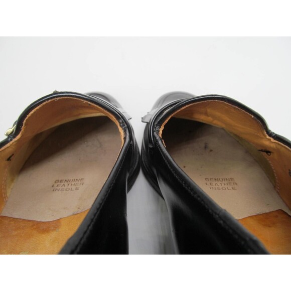 Austin Reed Of Regent Street Mens Black Leather Tasseled Loafers Size US 8.5 main image 5